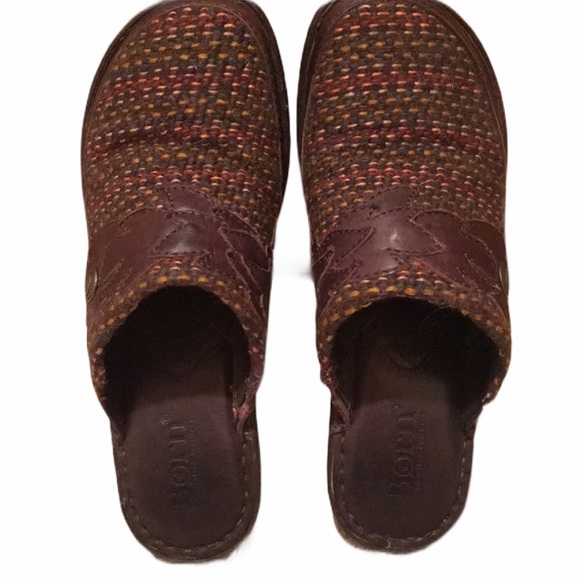 Born tweed clogs mules fall color 6 flats 36.5 - Picture 11 of 11